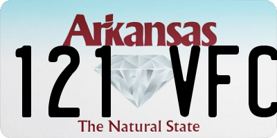 AR license plate 121VFC