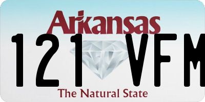 AR license plate 121VFM