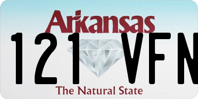 AR license plate 121VFN
