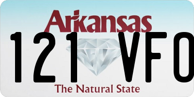 AR license plate 121VFO
