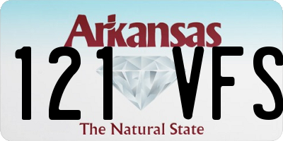 AR license plate 121VFS