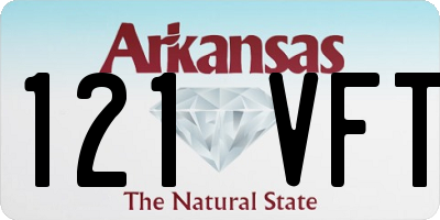 AR license plate 121VFT