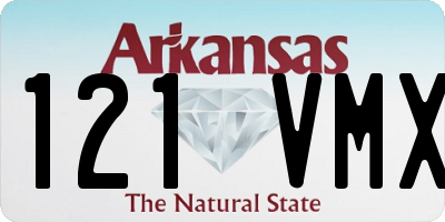 AR license plate 121VMX
