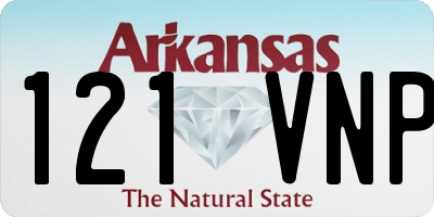AR license plate 121VNP