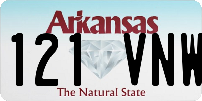 AR license plate 121VNW