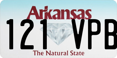 AR license plate 121VPB