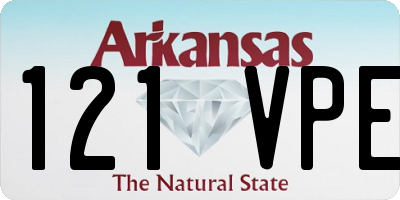 AR license plate 121VPE