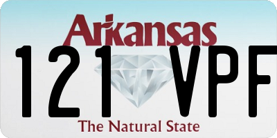 AR license plate 121VPF