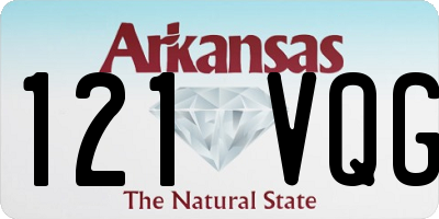 AR license plate 121VQG