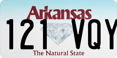 AR license plate 121VQY