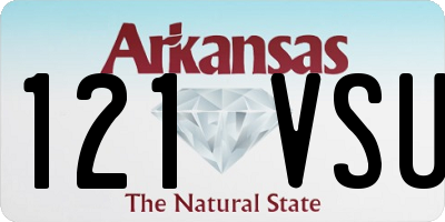AR license plate 121VSU