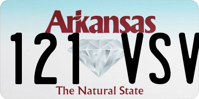 AR license plate 121VSV