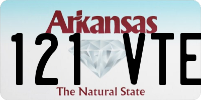 AR license plate 121VTE