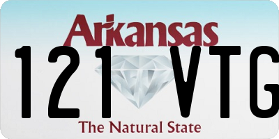 AR license plate 121VTG