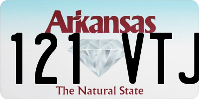 AR license plate 121VTJ