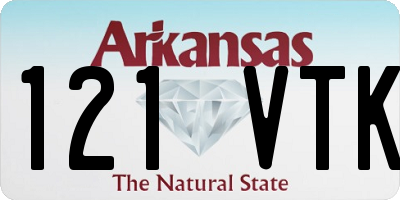 AR license plate 121VTK