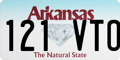 AR license plate 121VTO