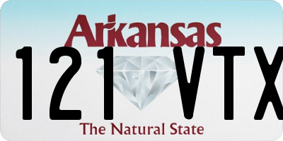AR license plate 121VTX