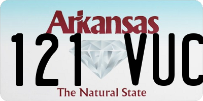 AR license plate 121VUC