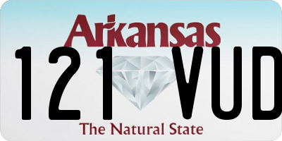 AR license plate 121VUD