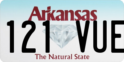 AR license plate 121VUE