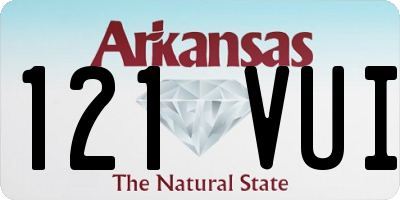 AR license plate 121VUI