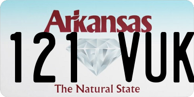 AR license plate 121VUK