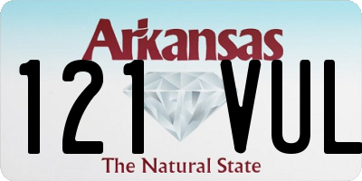 AR license plate 121VUL