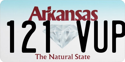 AR license plate 121VUP