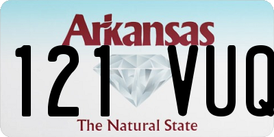 AR license plate 121VUQ