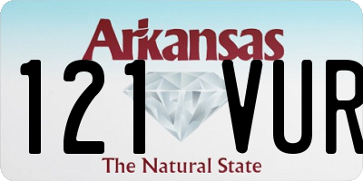 AR license plate 121VUR