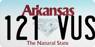 AR license plate 121VUS