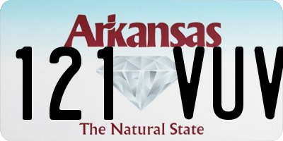 AR license plate 121VUV