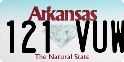 AR license plate 121VUW