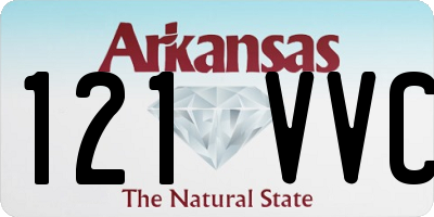 AR license plate 121VVC