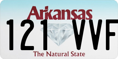 AR license plate 121VVF