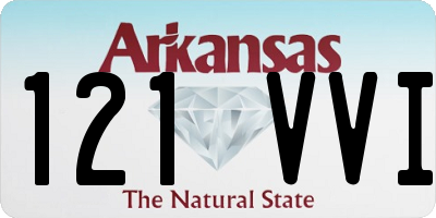 AR license plate 121VVI