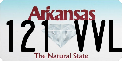 AR license plate 121VVL