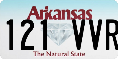 AR license plate 121VVR
