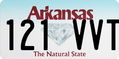 AR license plate 121VVT