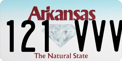 AR license plate 121VVV