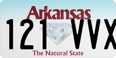 AR license plate 121VVX