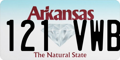 AR license plate 121VWB