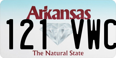 AR license plate 121VWC