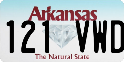 AR license plate 121VWD