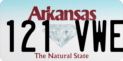 AR license plate 121VWE