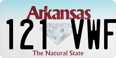AR license plate 121VWF