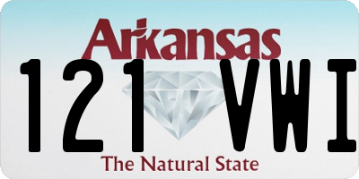 AR license plate 121VWI