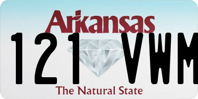 AR license plate 121VWM