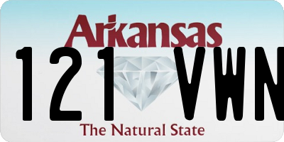 AR license plate 121VWN